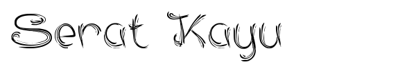Serat Kayu font preview